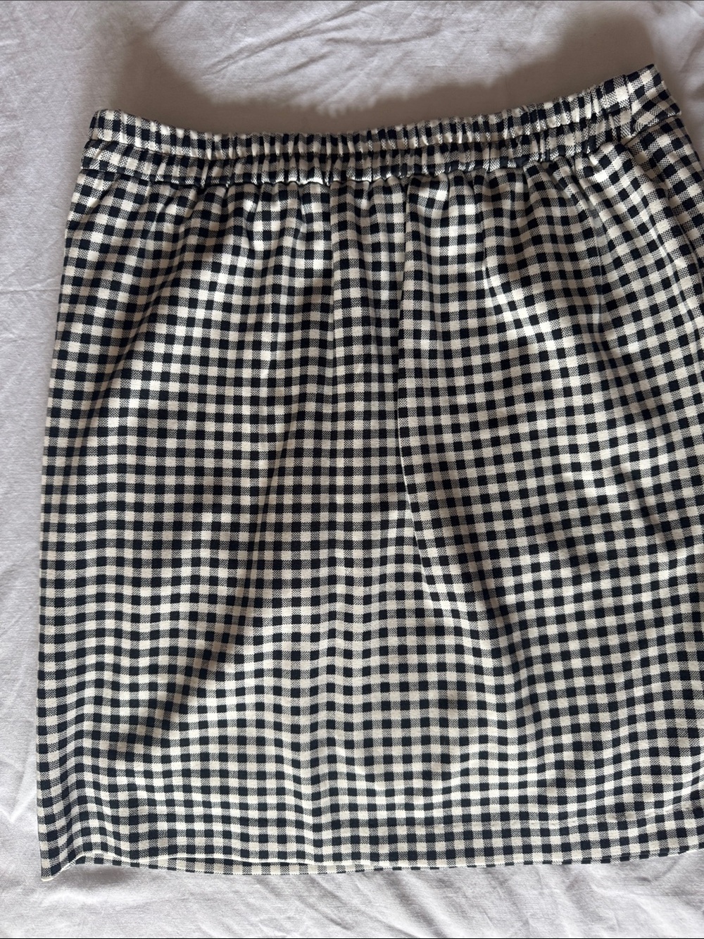 Skies Are Blue Black and White Gingham Pencil Skirt - Picture 4 of 4